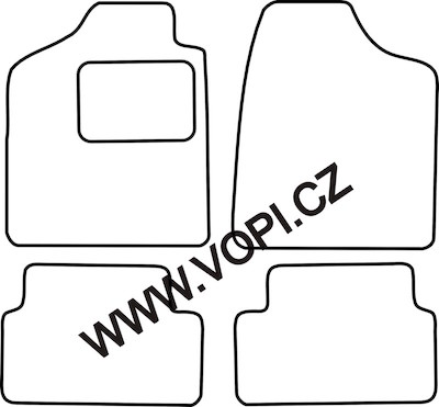 Autokoberce Fiat Panda 1990 - 2003 Carfit (1303)